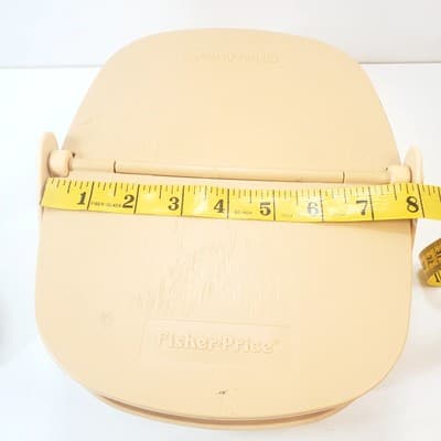 Vintage Fisher Price Heavy Plastic Picnic Basket ONLY Made in USA 8 in x 10 in - Thumbnail 12