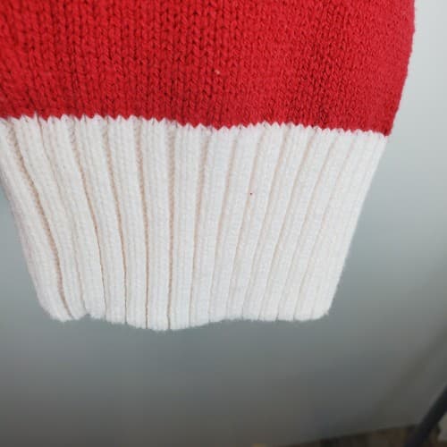 Ugly Christmas Sweater Brand Women's Size XL Tunic Red And White Santa Pullover - Thumbnail 6