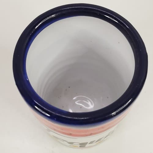 Hand Painted Mexican Folk Art Ceramic Tequila Shot Glass Toothpick Holder - Thumbnail 2