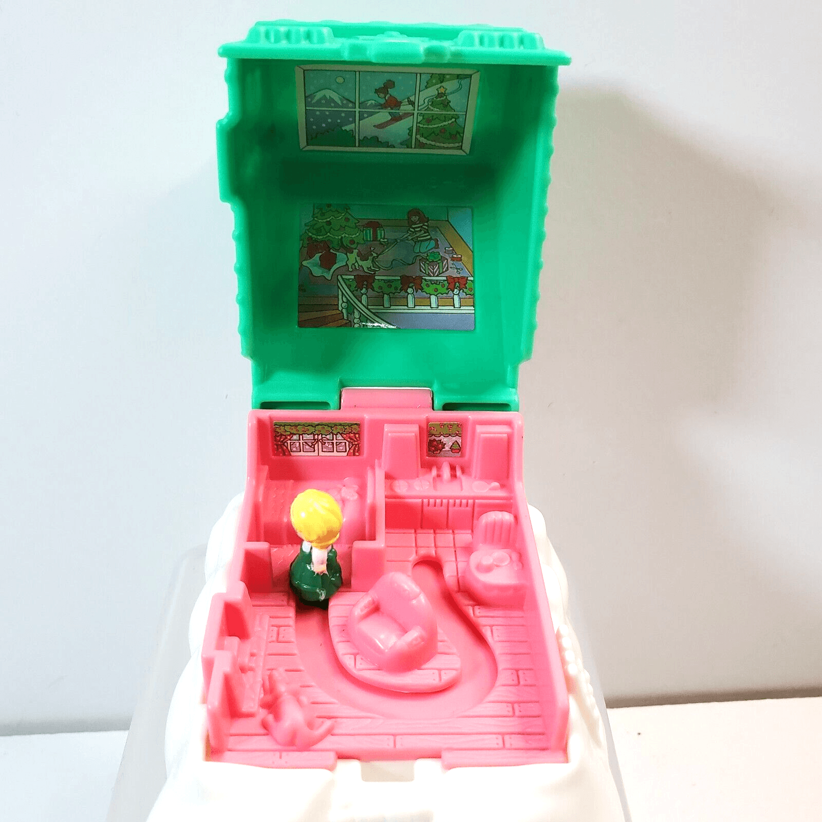 Vintage 1995 Polly Pocket McDonalds Happy Meal Ski Lodge Chalet Bluebird Toys - Thumbnail 6