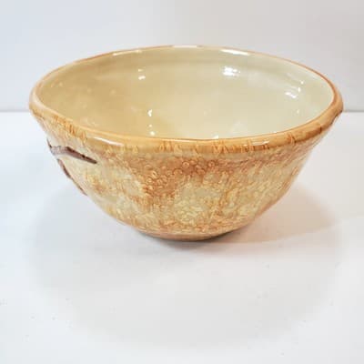 Autumn Leaves Leaf Ceramic Bowl Butternut Fall By Christina Ladas for Ambiance - Thumbnail 3