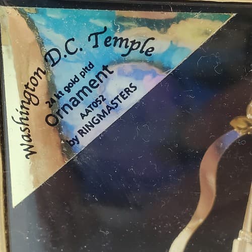 Ringmasters Collectible Christmas Ornament 24K Gold Plated Washington DC Temple - Thumbnail 2