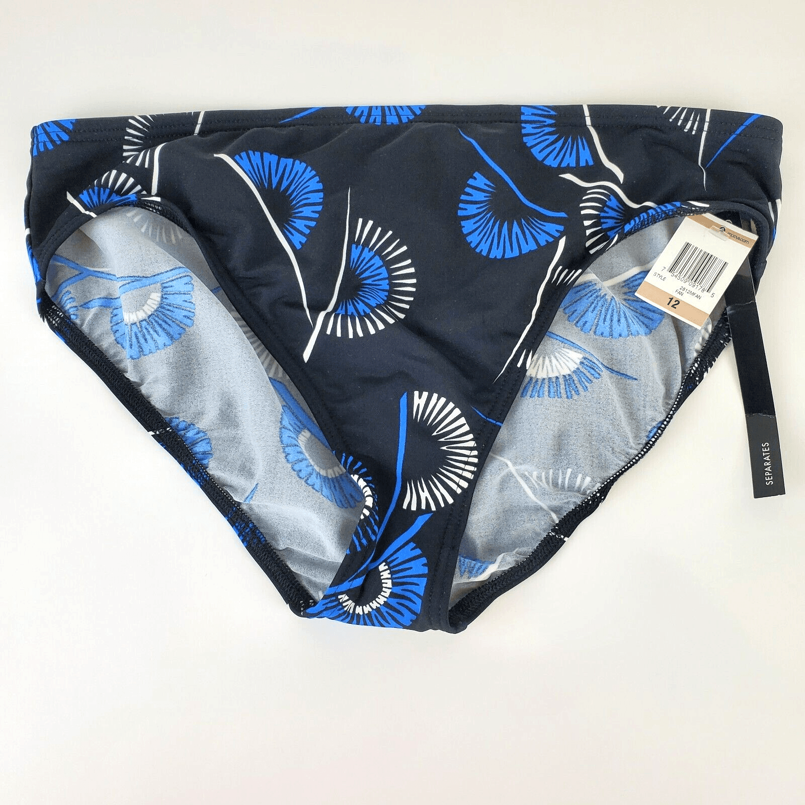 INC International Concepts Womens Size 12 Flower Print Bikini Swim Bottom