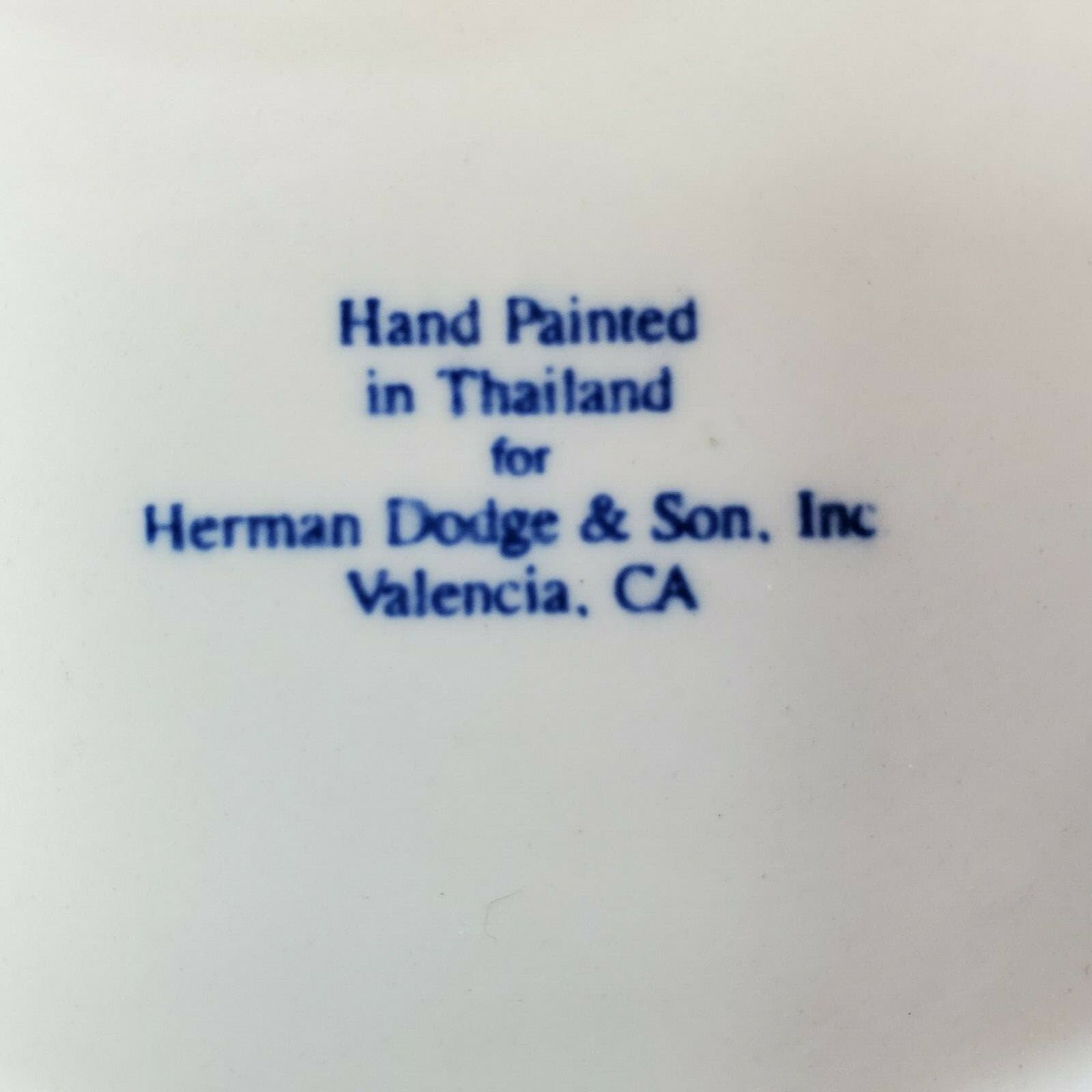Herman Dodge and Son Curved Teapot Hand Painted Mid Century Geometric Shapes - Thumbnail 8
