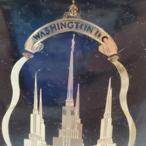 Ringmasters Collectible Christmas Ornament 24K Gold Plated Washington DC Temple - Thumbnail 3