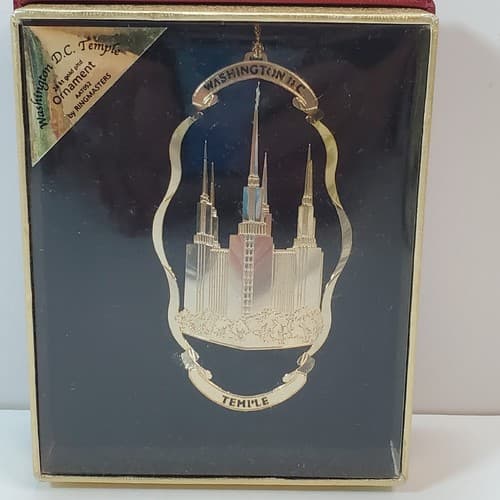Ringmasters Collectible Christmas Ornament 24K Gold Plated Washington DC Temple