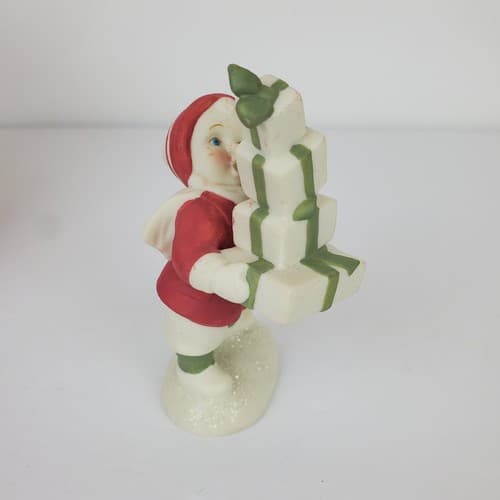Vtg Dept. 56 Simple Traditions Holly Lane “So Much To Give ” Figurine Retired - Thumbnail 2