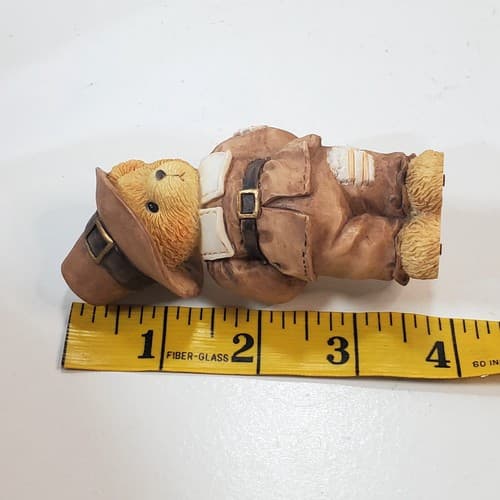 Vintage Cherished Teddies Jedediah Pilgrim Figure Thanksgiving Teddy Bear 1994 - Thumbnail 7
