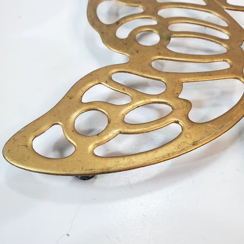 Vintage Leonard Silver Plate Butterfly Shaped Trivet Hanging Decorative Kitchen - Thumbnail 3