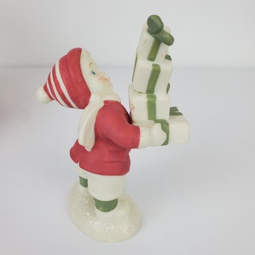 Vtg Dept. 56 Simple Traditions Holly Lane “So Much To Give ” Figurine Retired - Thumbnail 3