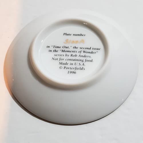 Vintage 1996 Porterfield's Rob Anders Miniature Plate Moments of Wonder #3100A - Thumbnail 4
