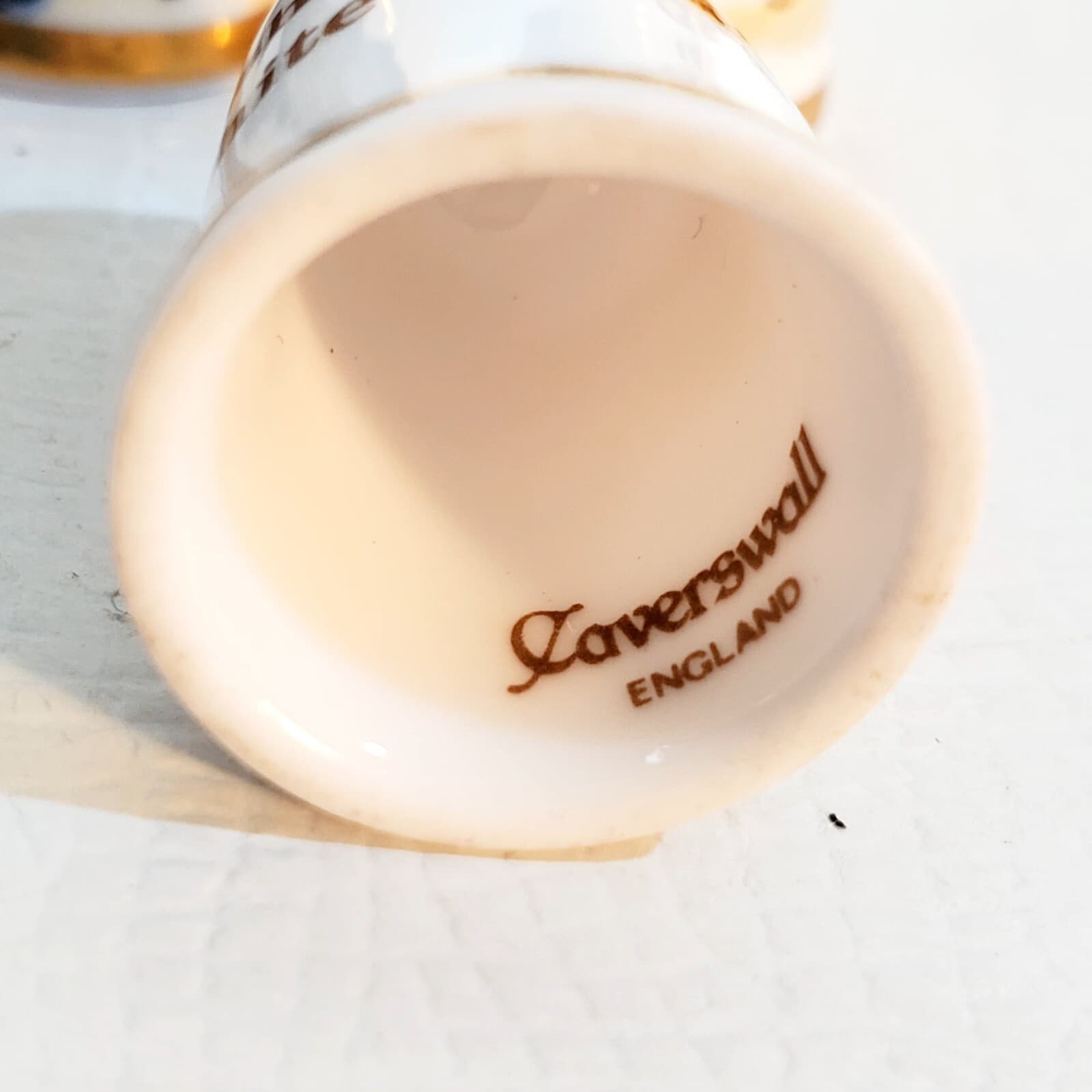 Vtg CAVERSWALL England Porcelain Cats Kittens Sewing Thimble Artist W.R. Tipton - Thumbnail 14