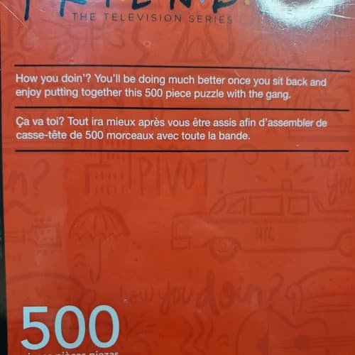 Friends The Television Series Aquarius 500 Piece Jigsaw Puzzle 14" x 19" - Thumbnail 6