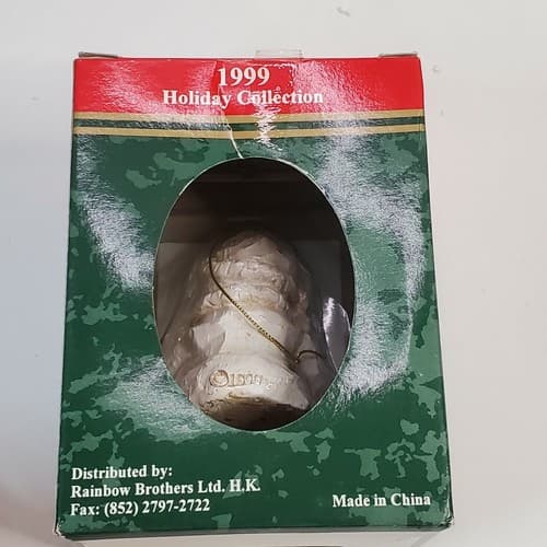Vintage 1999 Holiday Collection Figural Polyresin Snowman Christmas Ornament - Thumbnail 4