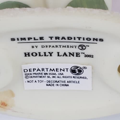 Vtg Dept. 56 Simple Traditions Holly Lane “So Much To Give ” Figurine Retired - Thumbnail 6