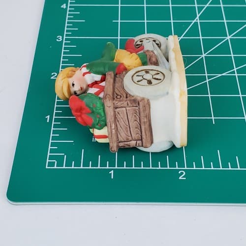 Vtg LEFTON Colonial Christmas Boy Riding Bike & Newsboy Figurines #06546 #06548 - Thumbnail 11