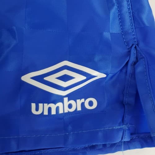 Umbro Youth NWT Shiny Bright Blue Check Soccer Shorts Size XXS - Thumbnail 4