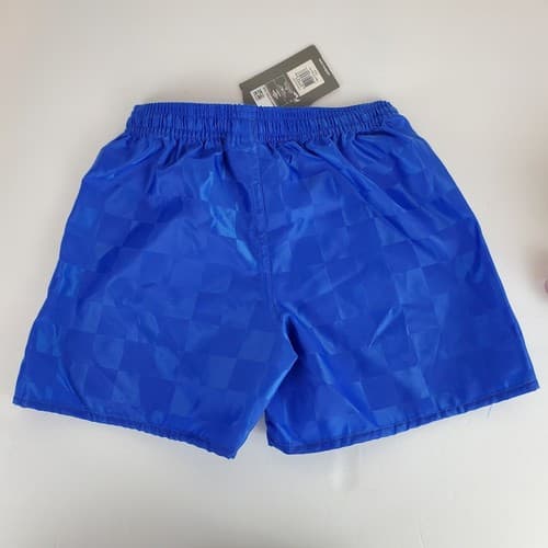 Umbro Youth NWT Shiny Bright Blue Check Soccer Shorts Size XXS - Thumbnail 2
