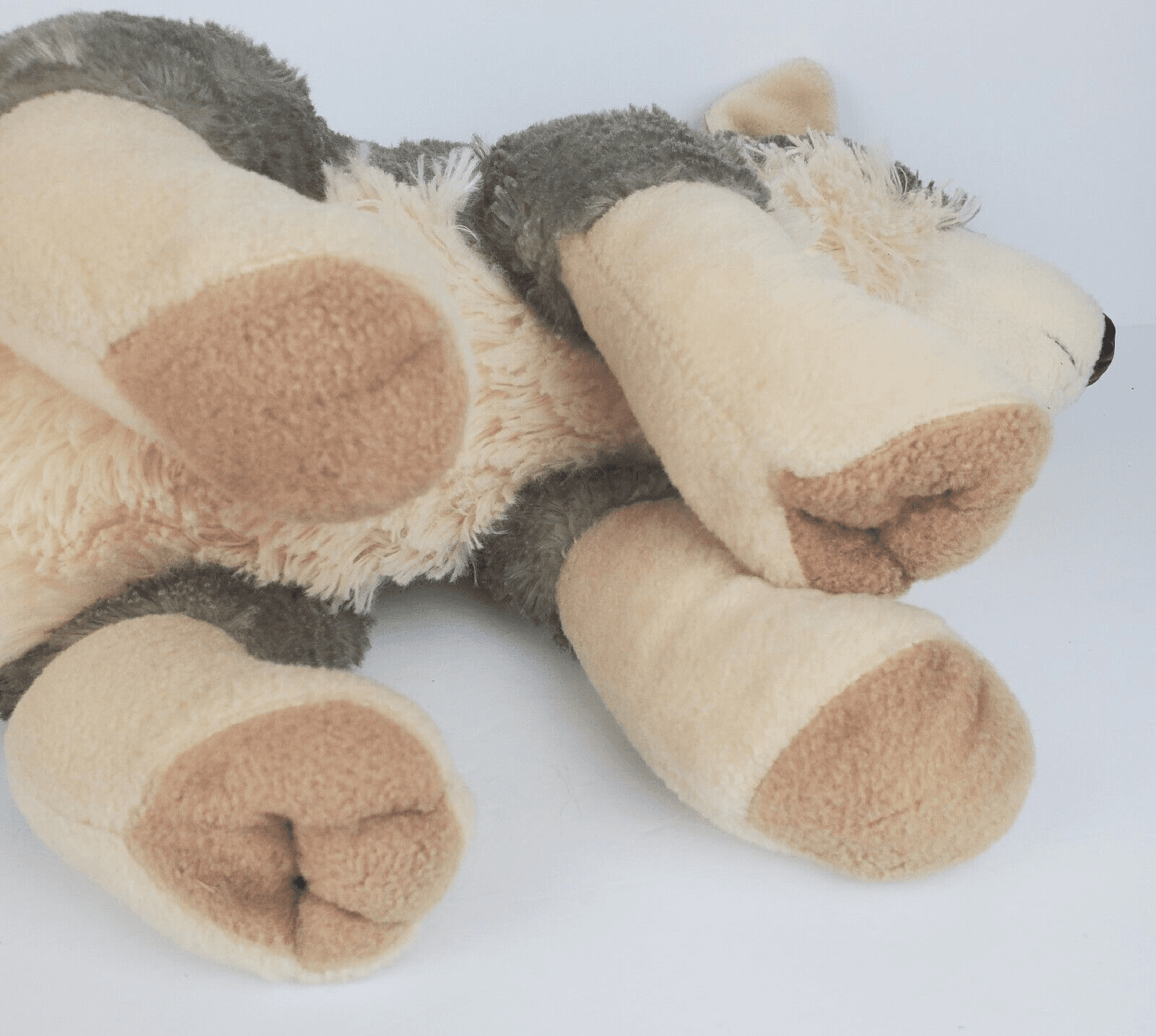 Wild Republic Sitting Gray Wolf Plush Stuffed Animal Toy Realistic 12 in Long - Thumbnail 9