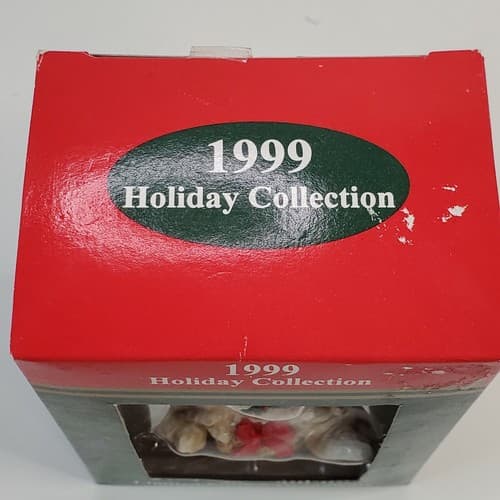 Vintage 1999 Holiday Collection Figural Polyresin Snowman Christmas Ornament - Thumbnail 5