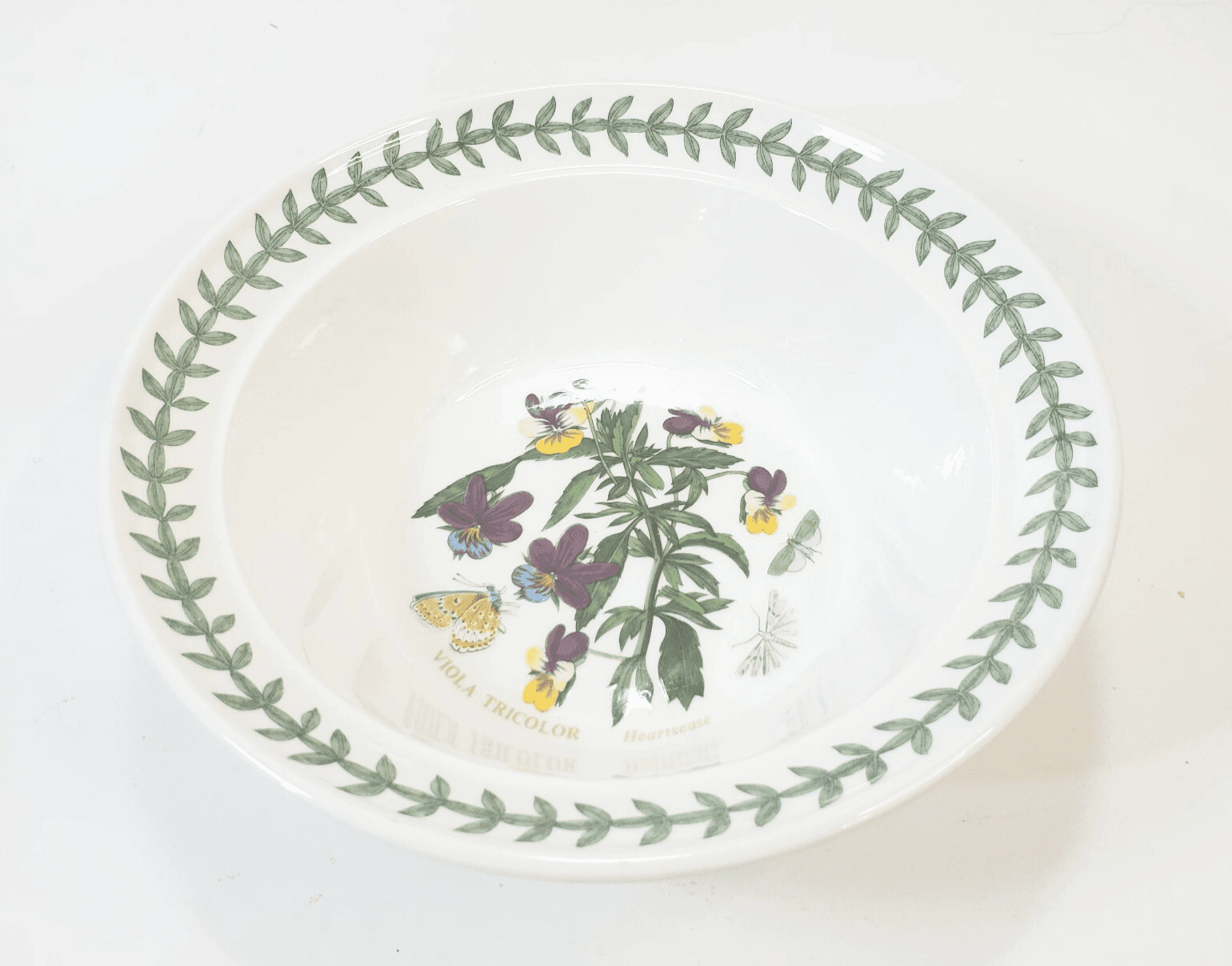 Vtg 1972 Portmeirion Botanic Garden Viola Tricolor Chamaedrys Soup Cereal Bowl