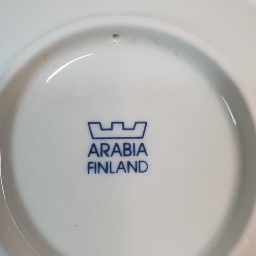 Arabia Finland Santa Sleigh Reindeer Christmas Hanging Display or Trinket Dish - Thumbnail 3
