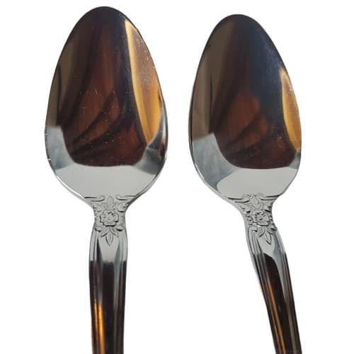Imperial CHALMETTE Stainless Korea Iced Tea Spoons 7 1/2" Flatware Floral Set 4 - Thumbnail 3