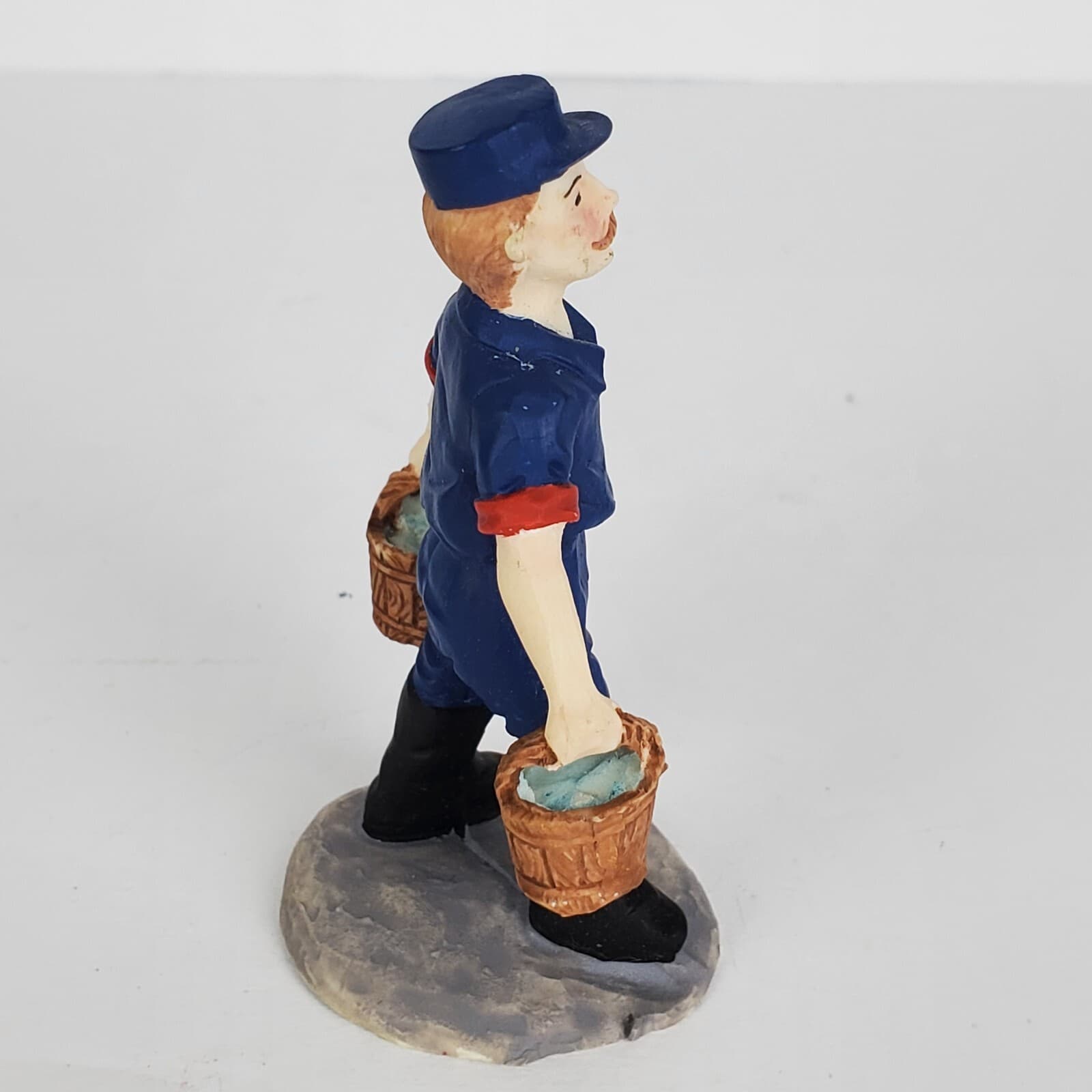 Vintage 1994 LEFTON Colonial Village Fireman Tom Christmas Figurine #01394 - Thumbnail 2