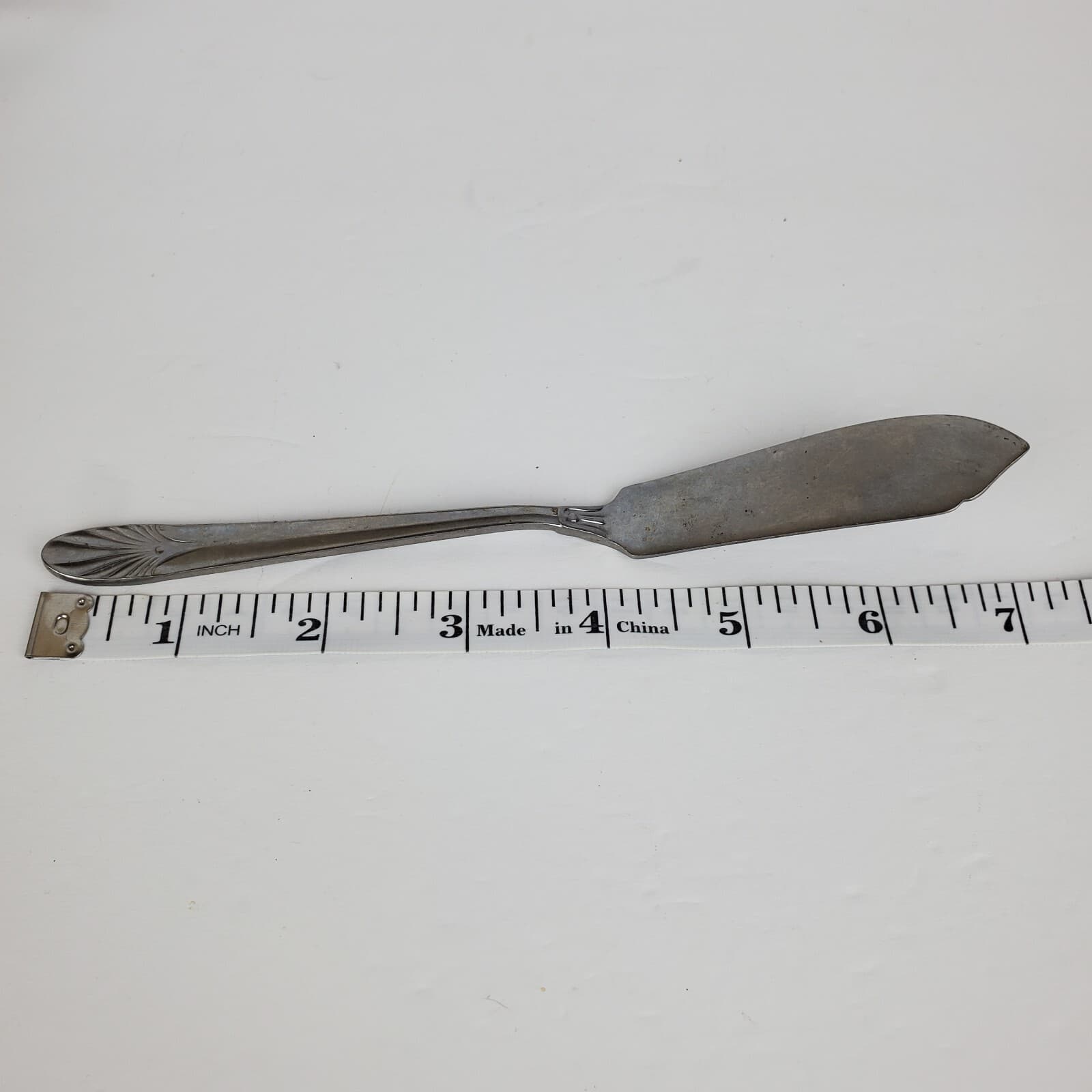 Stainless AURAL Japan Art Deco Design Butter Knife and Sugar Spoon Flatware - Thumbnail 7
