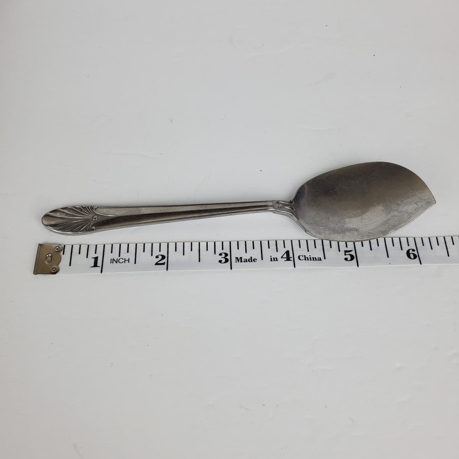 Stainless AURAL Japan Art Deco Design Butter Knife and Sugar Spoon Flatware - Thumbnail 8