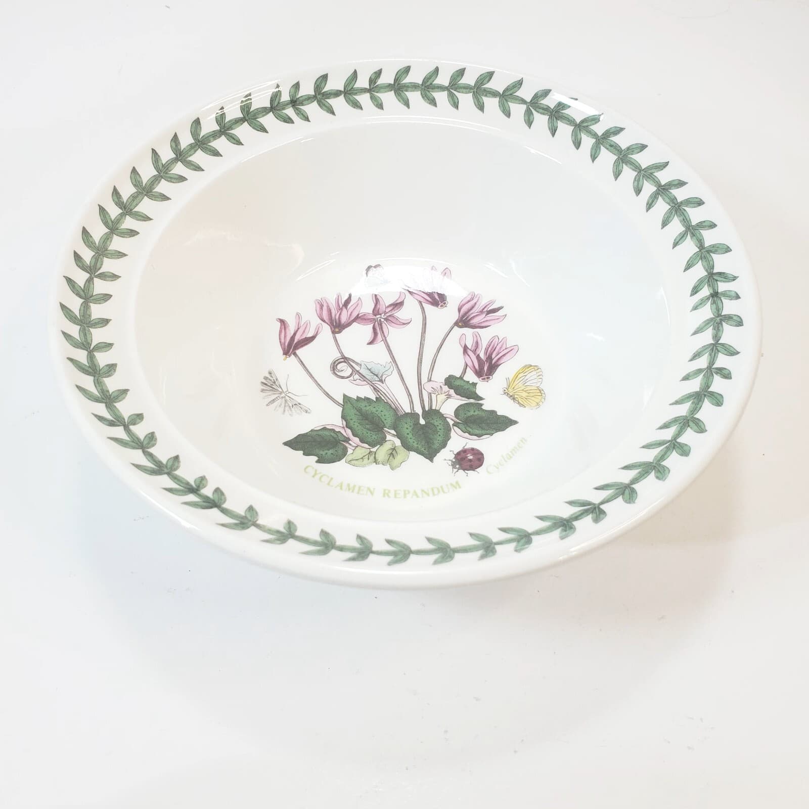 Vtg 1972 Portmeirion Botanic Garden Floral Cyclamen Repandum Soup Cereal Bowl