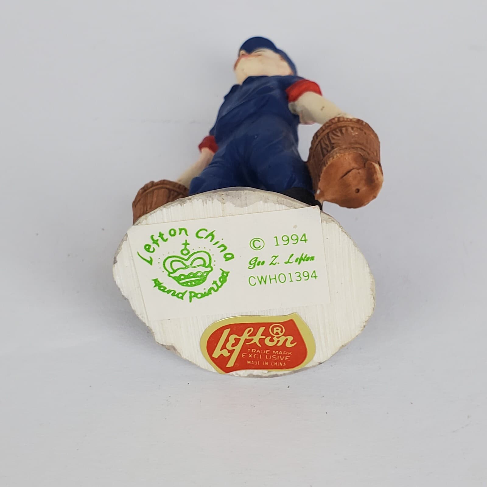 Vintage 1994 LEFTON Colonial Village Fireman Tom Christmas Figurine #01394 - Thumbnail 5
