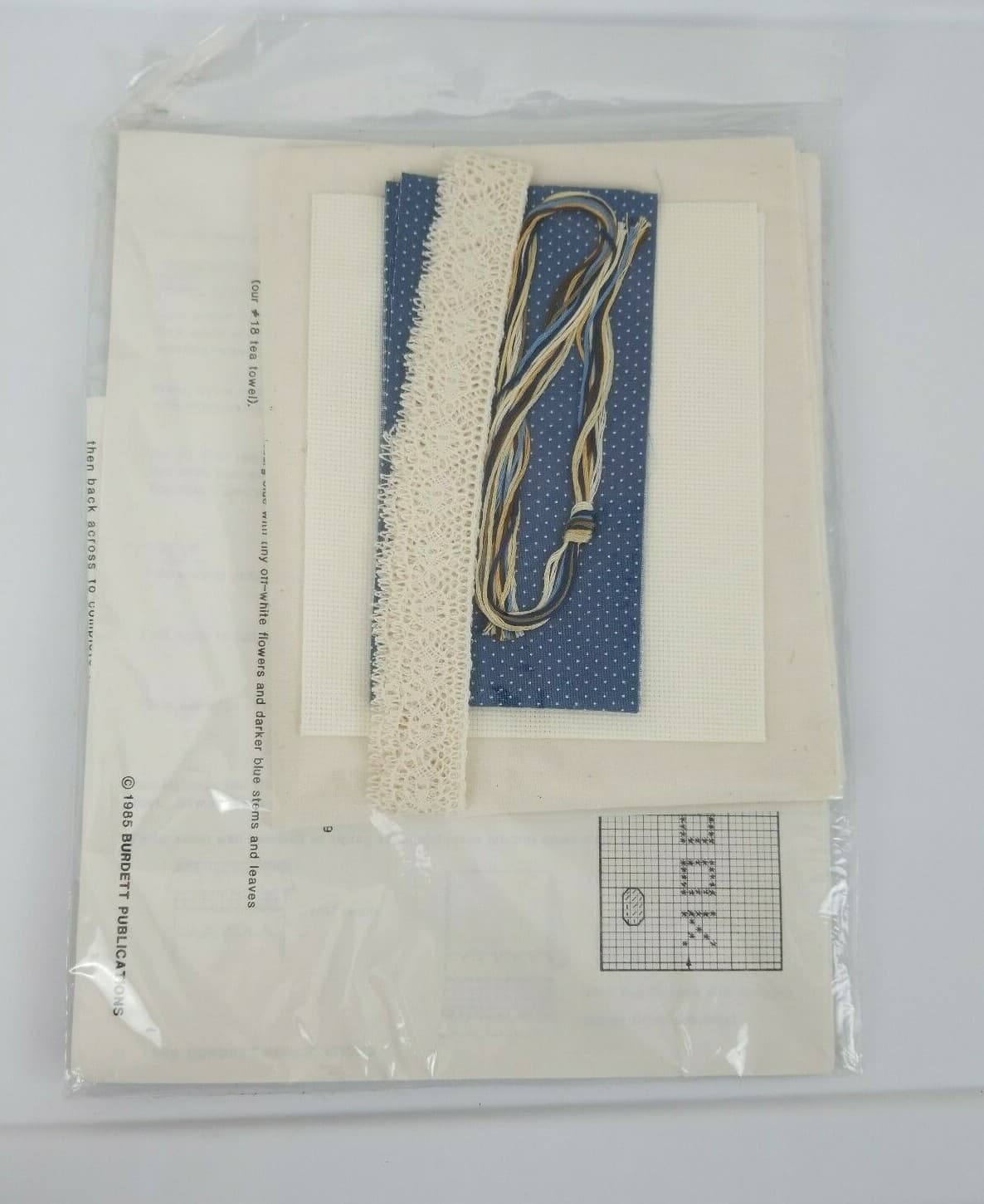 Dale Burdett Kiss the Cook Tea Towels Country Cross Stitch Kit CK161 1985 NOS - Thumbnail 5