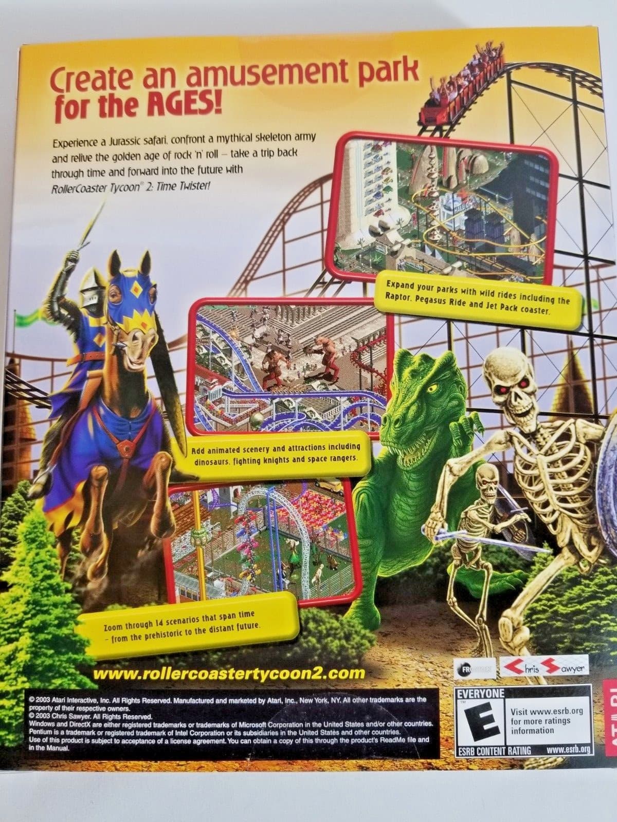 Rollercoaster Tycoon 2 Time Twister Expansion Pack Big Box PC Game - Thumbnail 2