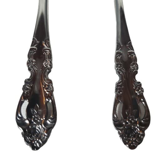 Imperial CHALMETTE Stainless Korea Iced Tea Spoons 7 1/2" Flatware Floral Set 4 - Thumbnail 8