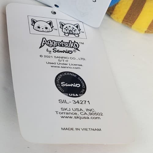2021 Sanrio 8" Aggretsuko Aggressive Retsuko Plush Toy Stuffed Animal with Tags - Thumbnail 8
