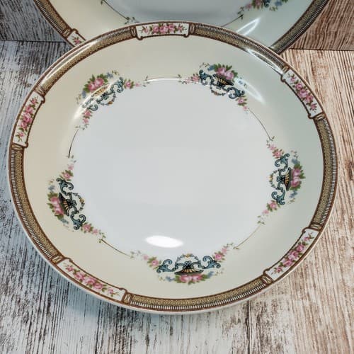 Vintage Noritake M China Flowers Floral Soup Cereal Bowl Set of 2 Made in Japan - Thumbnail 2