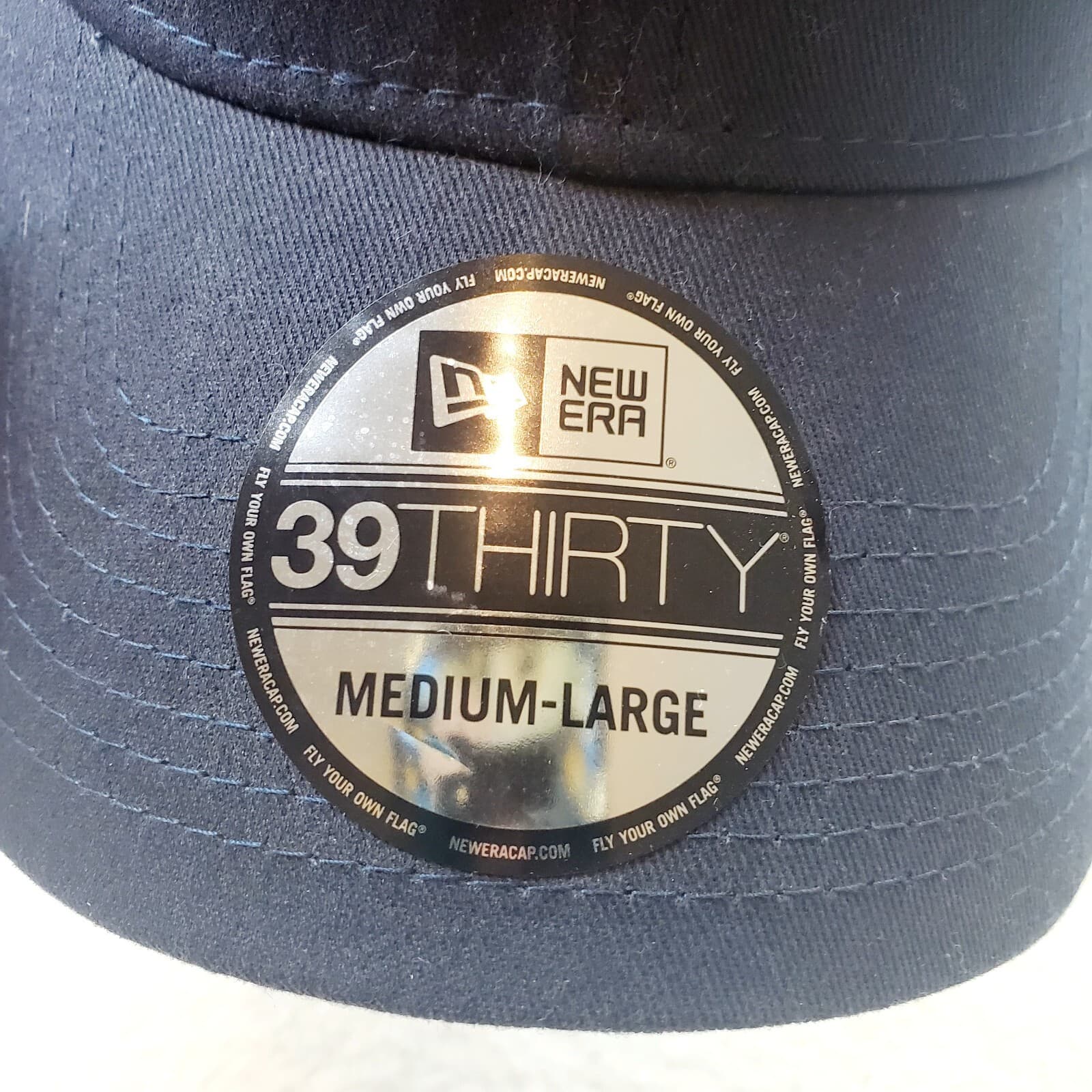 New Era 39THIRTY MLB Detroit Tigers Hat Cap Stretch Fit Navy/Blk White Men's M/L - Thumbnail 5