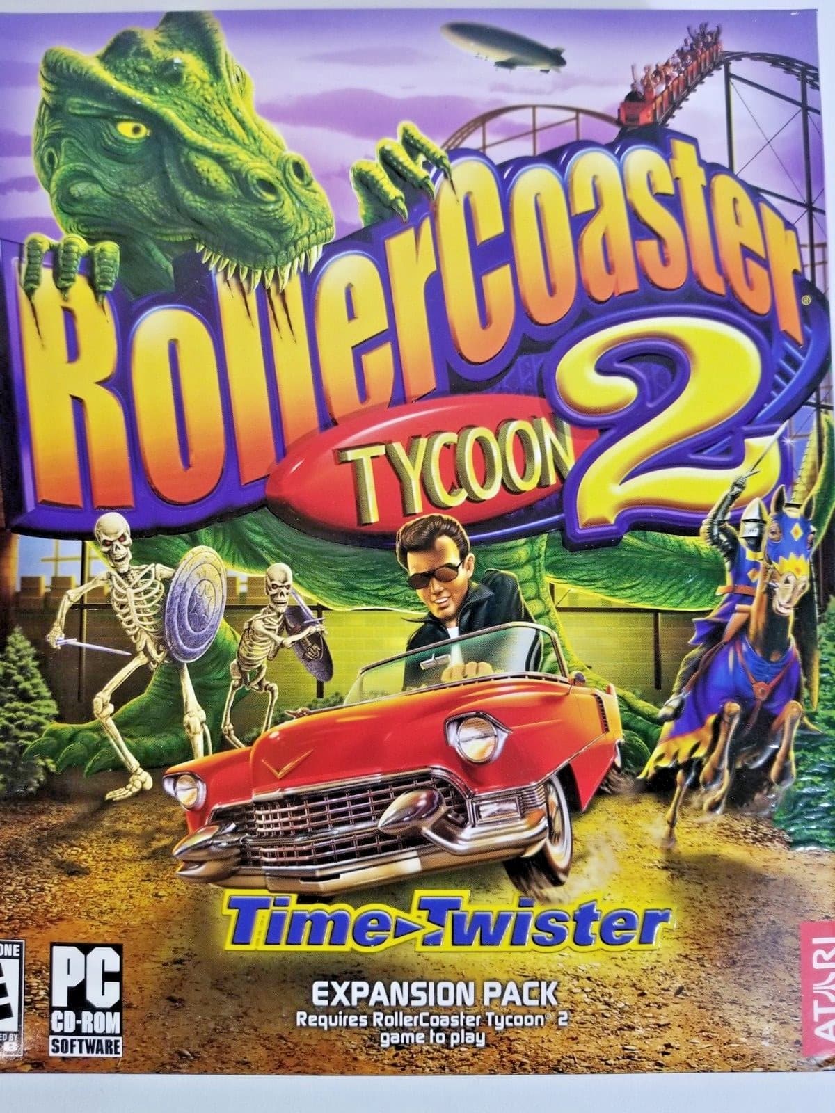 Rollercoaster Tycoon 2 Time Twister Expansion Pack Big Box PC Game