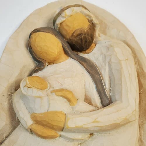Willow Tree Holy Family Plaque 2002 Demdaco Susan Lordi A Child is Born No Box - Thumbnail 2
