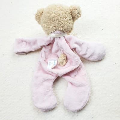 Baby Gund Pink Bear Teddi Paci Pacifier Clip Holder Plush Lovey Lovie 10 inch - Thumbnail 5