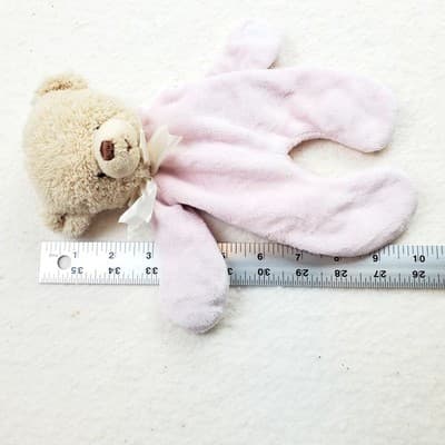 Baby Gund Pink Bear Teddi Paci Pacifier Clip Holder Plush Lovey Lovie 10 inch - Thumbnail 8