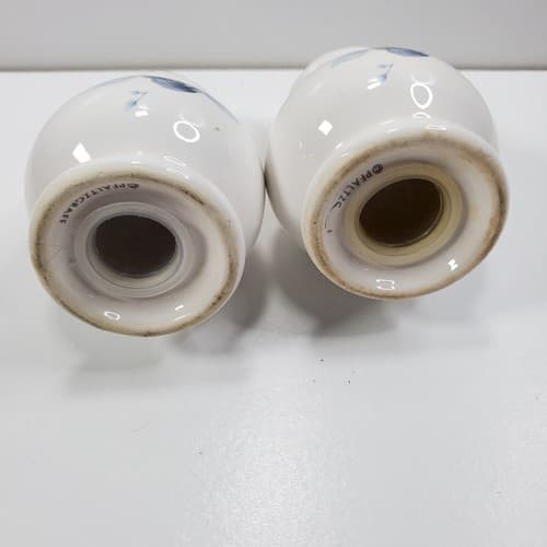 Pfaltzgraff Memories Blue Rose Glossy Finish Salt & Pepper Shaker Set Stoneware - Thumbnail 5