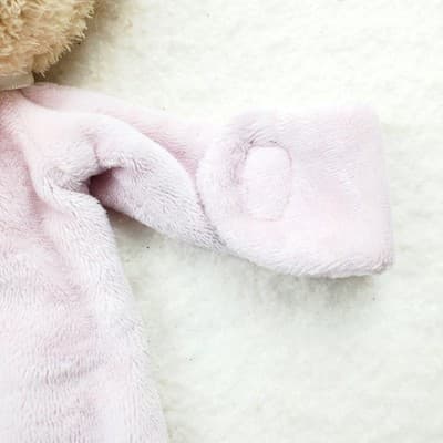 Baby Gund Pink Bear Teddi Paci Pacifier Clip Holder Plush Lovey Lovie 10 inch - Thumbnail 3
