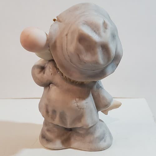 Vintage 1986 Enesco Li'l Vagabond Clown Hobo Figurine Holding Balloons 2.75 inch - Thumbnail 4