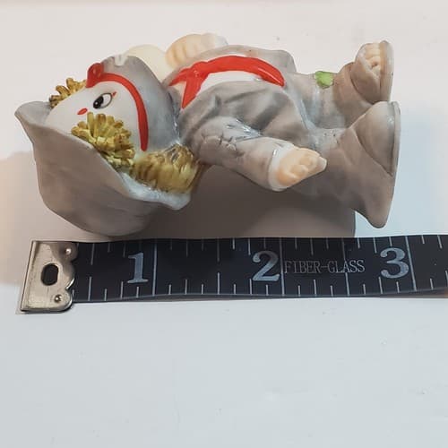 Vintage 1986 Enesco Li'l Vagabond Clown Hobo Figurine Holding Balloons 2.75 inch - Thumbnail 7