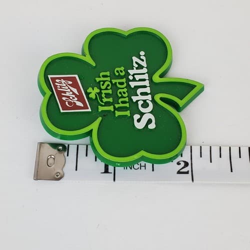 Vtg 1981 Irish I Had A Schlitz Beer Advertising Shamrock St Patricks Day Pinback - Thumbnail 4