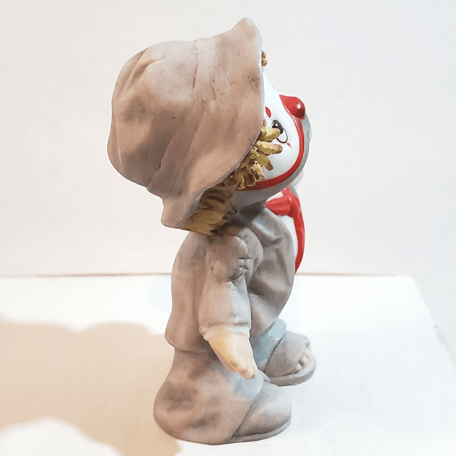 Vintage 1986 Enesco Li'l Vagabond Clown Hobo Figurine Holding Balloons 2.75 inch - Thumbnail 3