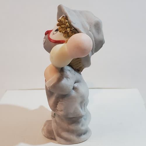 Vintage 1986 Enesco Li'l Vagabond Clown Hobo Figurine Holding Balloons 2.75 inch - Thumbnail 5