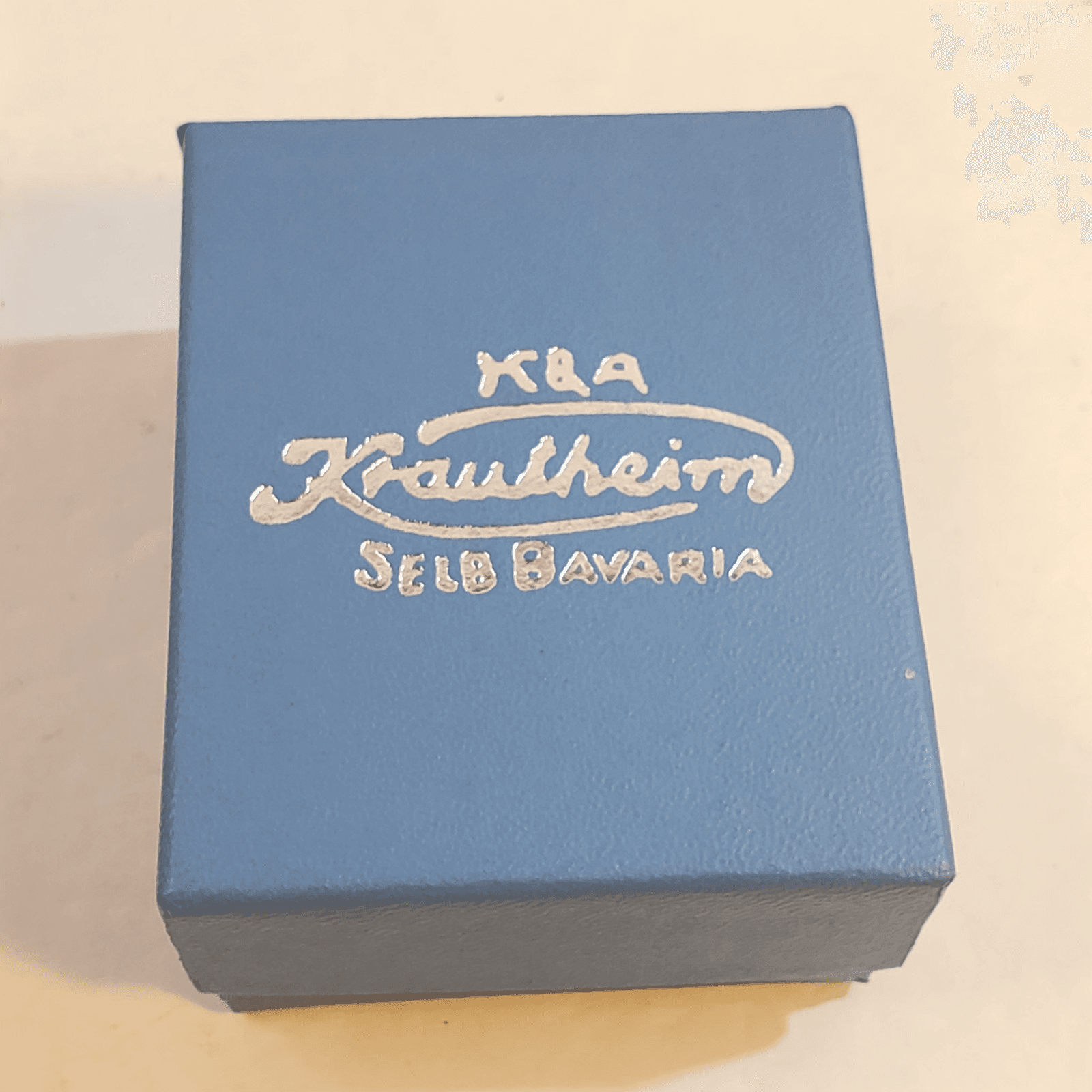Vtg K & A Krautheim Selb Bavaria Germany Porcelain Floral Thimble Original Box - Thumbnail 2